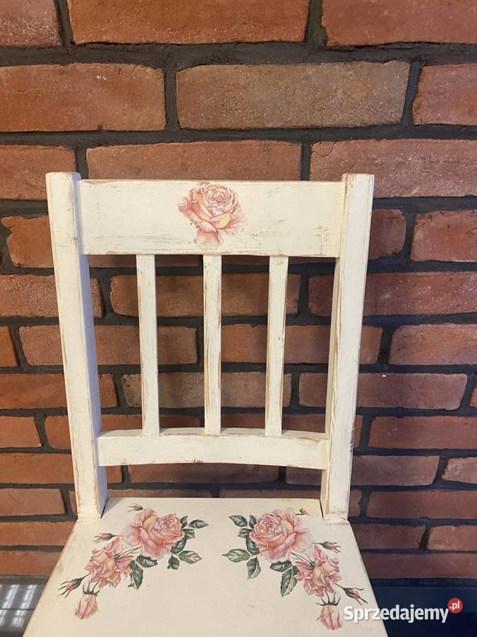 stare krzesło renowacji decoupage Dom i Ogród wielkopolskie Września