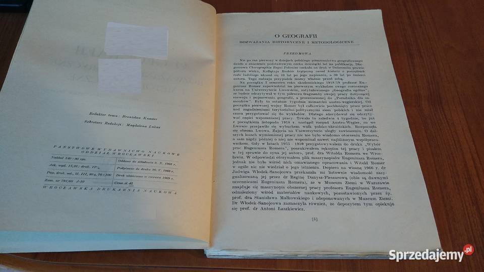 O geografii rozważania historyczne i Gdańsk sprzedam