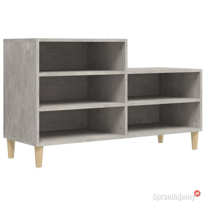 Szafka na buty szarość betonu 102x36x60 WM819728 mazowieckie Warszawa