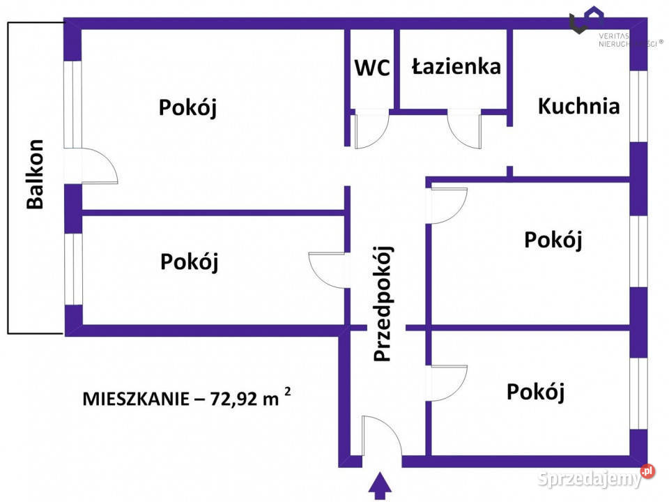 Mieszkanie Katowice Modrzewiowa 7292m2 4 pokoje