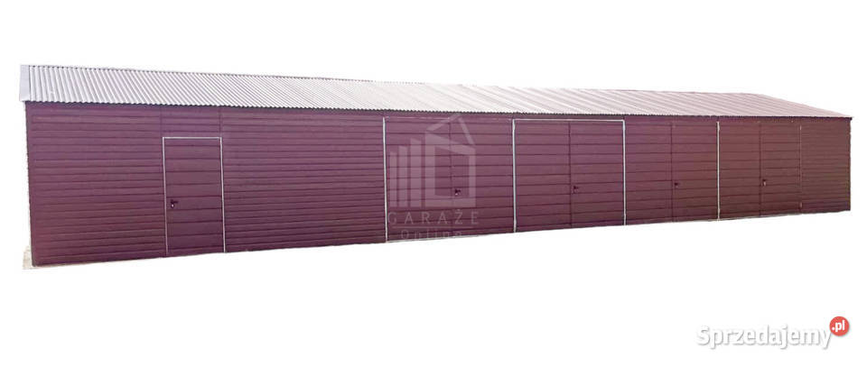 Hala Garaż Blaszany 20x6m 4x Brama dwuskrzydłowa Sprzedaż Gdynia sprzedam