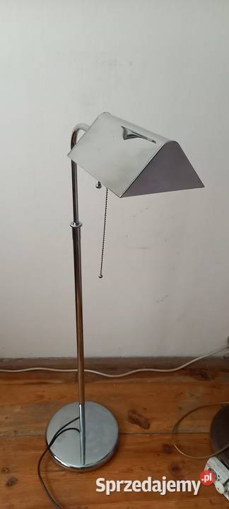 Lampa podłogowa z ruchomym ramieniem niklowany Skierniewice sprzedam