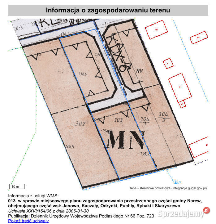 Działka budowlana Narwią 2460m2 Odrynki