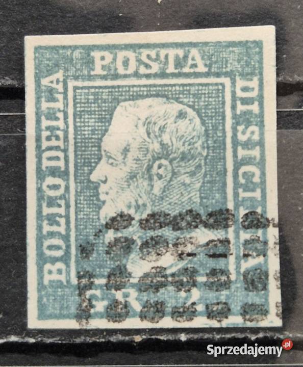 Włochy Sycylja 1859 Mi3 stemplowany Wałbrzych
