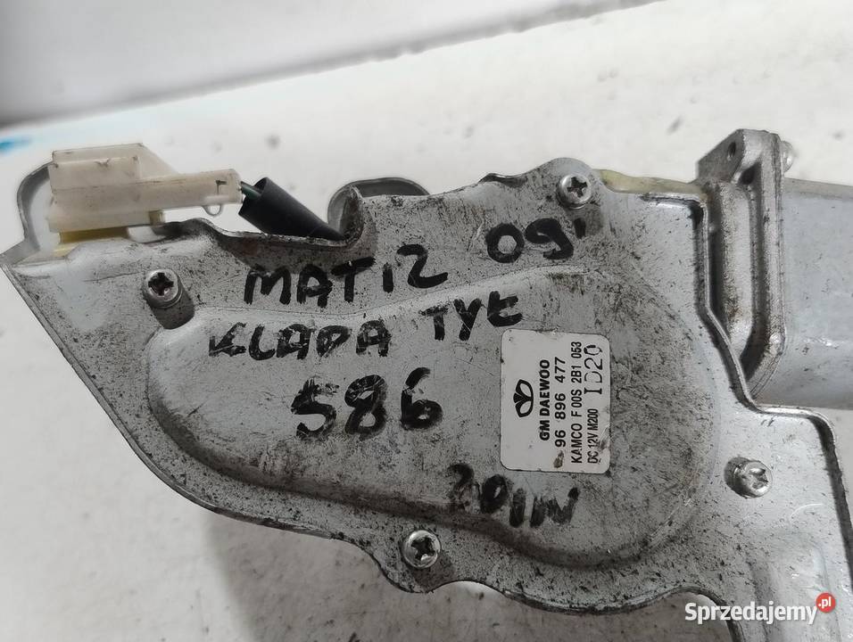 SILNICZEK WYCIERACZKI KLAPY 2 PIN DAEWOO MATIZ wielkopolskie
