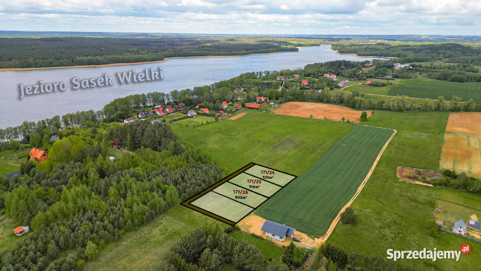 Działki na sprzedaż jeziorem Linowo warmińsko-mazurskie sprzedam