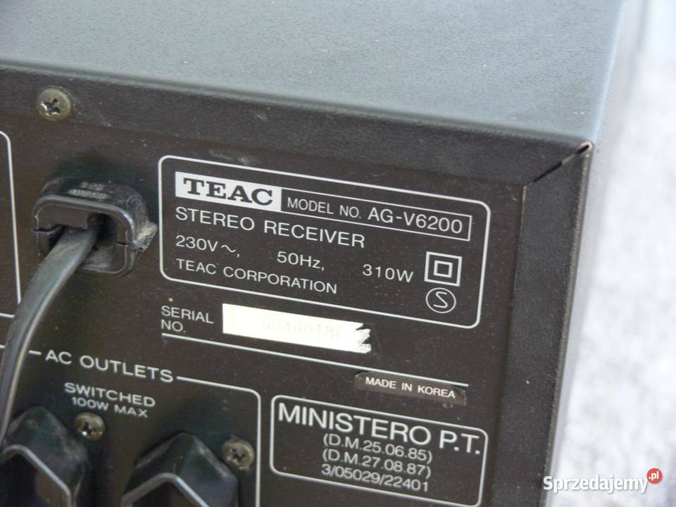 Amplituner TEAC AGV6200 mocny 310 wat WYSYŁKA Jasło sprzedam