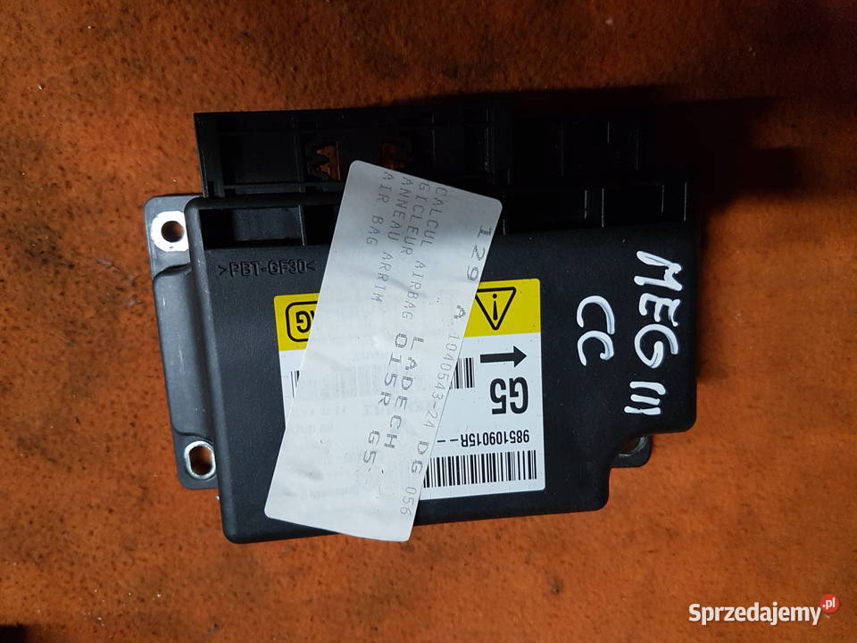 RENAULT MEGANE III CABRIO COUPE 2014 SENSOR AIR wielkopolskie Turek