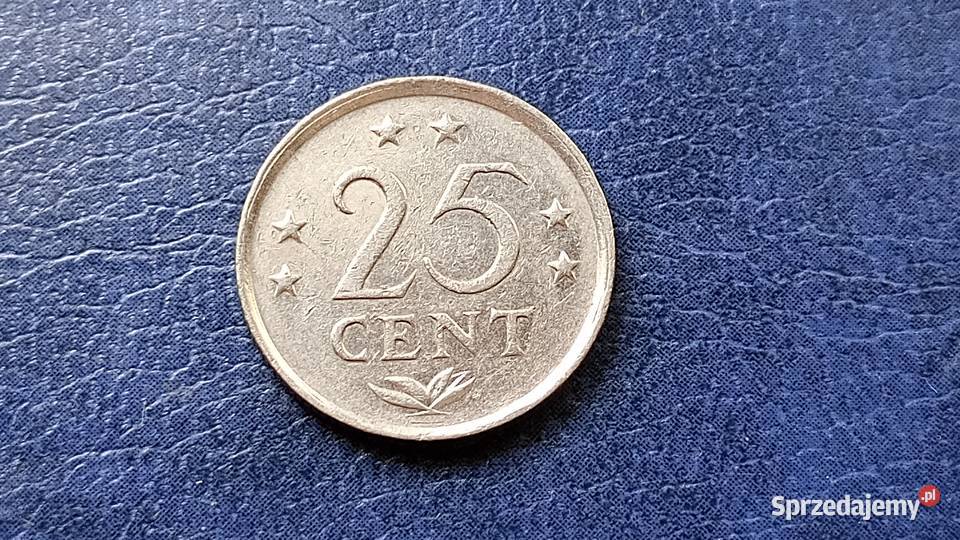Stare monety 25 cent 1982 Antyle Holenderskie Lesko