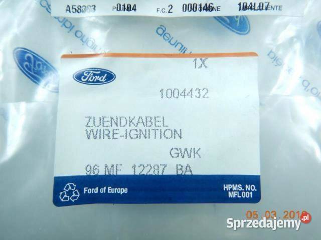 PRZEWÓD ZAPŁONOWY FORD FIESTA MK4 12 1004432 lubelskie