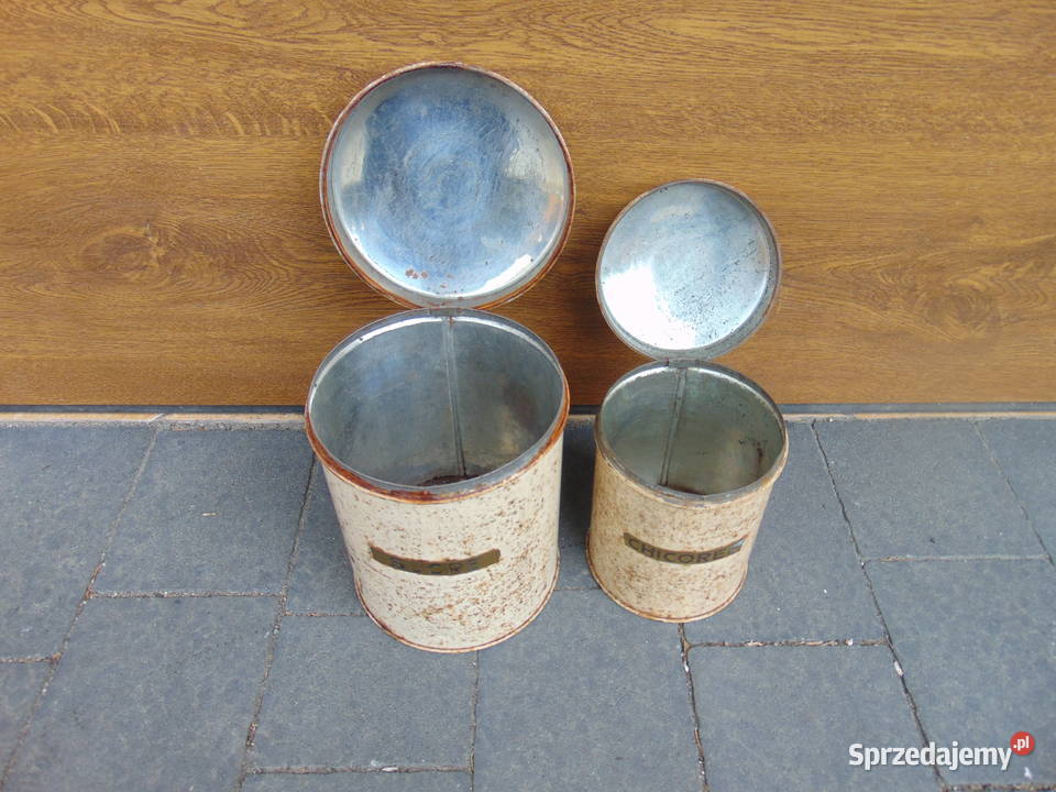 STARA PUSZKA METALOWA CUKIER CHICORE OPAKOWANIE