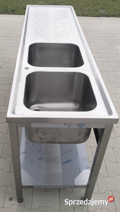 Zlew gastronomiczny 2komorowy 200x55x85