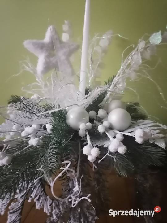 stroik ozdoba bąbki świerk śnieg tuja bombki wielokolorowy