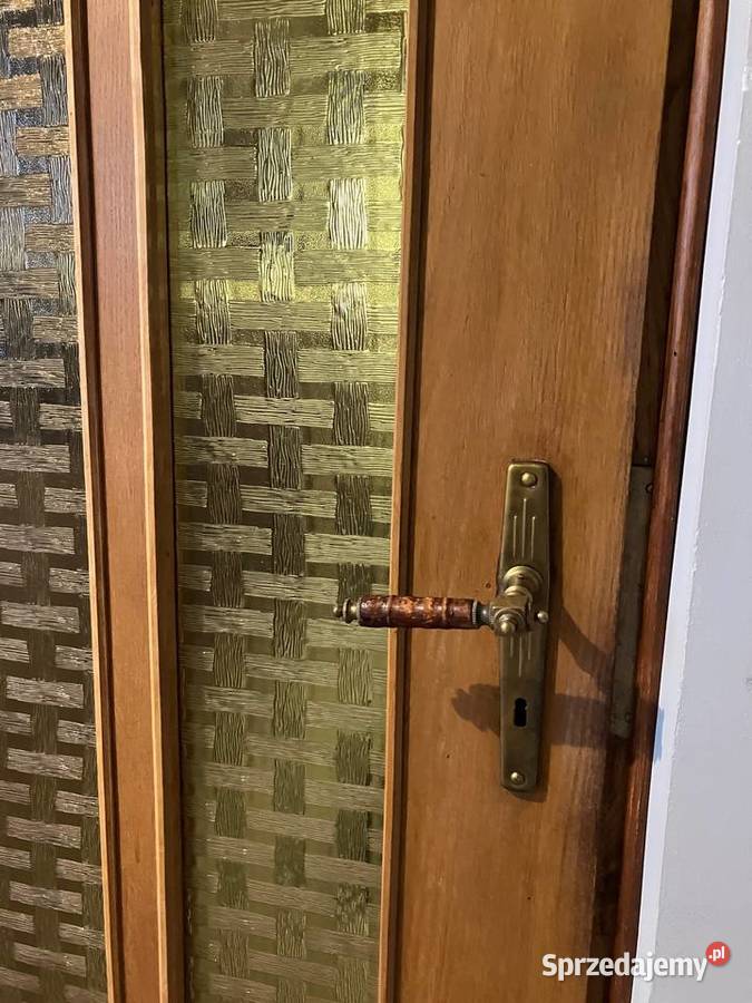 Drewniane drzwi wewnętrzne vintage okleina