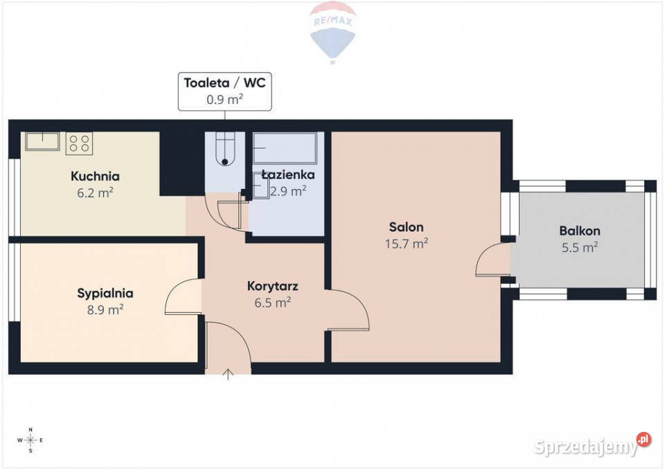 2 pokoje Ursynów 7 min spacerem do metra mazowieckie Warszawa