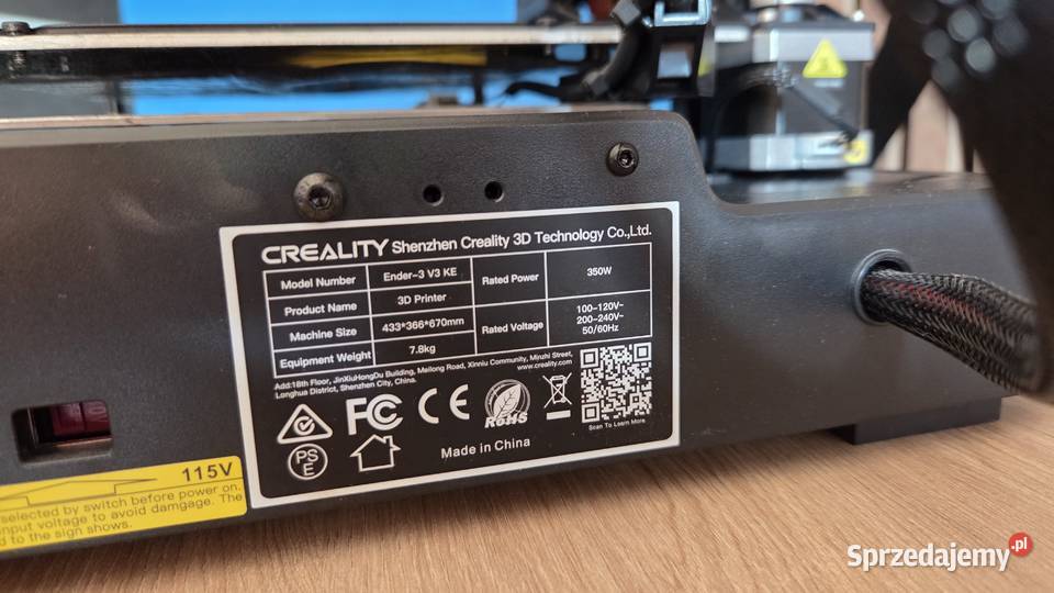 Drukarka 3D Creality Ender 3 V3 KE podgląd z pomorskie Szemud