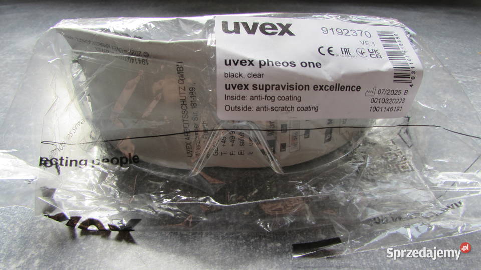 Okulary ochronne UVEX pheos one Kraków