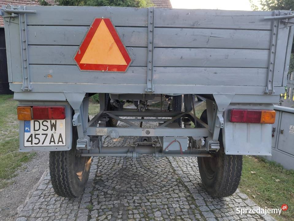 Zarejestrowana przyczepa rolnicza Piława D44 B dolnośląskie Marcinowice
