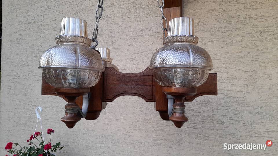 Lampa sufitowa żyrandol stylowy na belce na mazowieckie