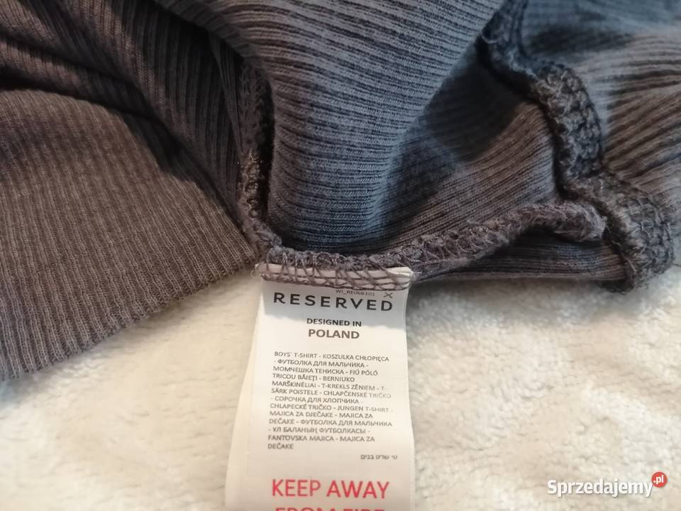 Bluzka długi rękaw szary melanż 110 Reserved Czeladź