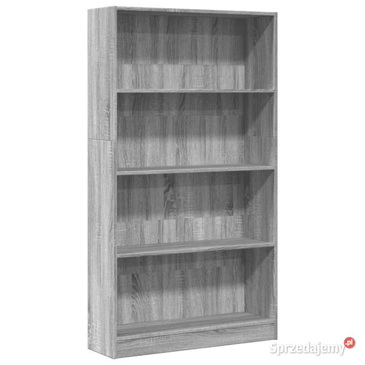 Regał szary dąb sonoma 80x24x143 materiał Warszawa