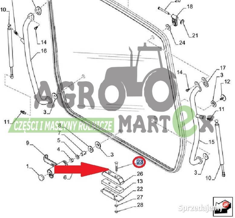 47477900 8431535 WKRĘT CNH New Holland Wichrów