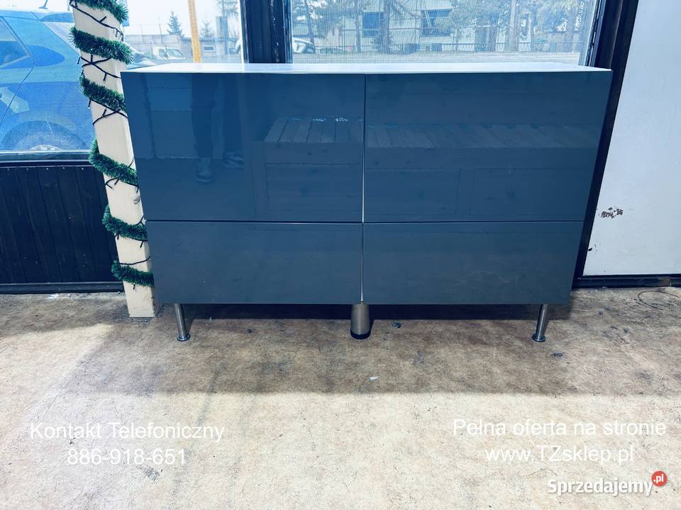 Komoda BEST biały Lappviken Stubbarp ciemnoszary Rybnik