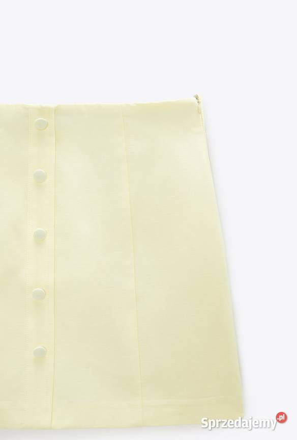 ZARA MINI SPÓDNICZKA SPÓDNICA Z DOMIESZKĄ LNU 38 Kalisz sprzedam