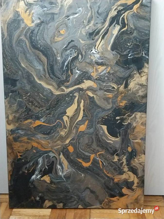 Bezdroża Otchłani własnoręcznie malowany obraz Obrazki i obrazy Ciechanów sprzedam