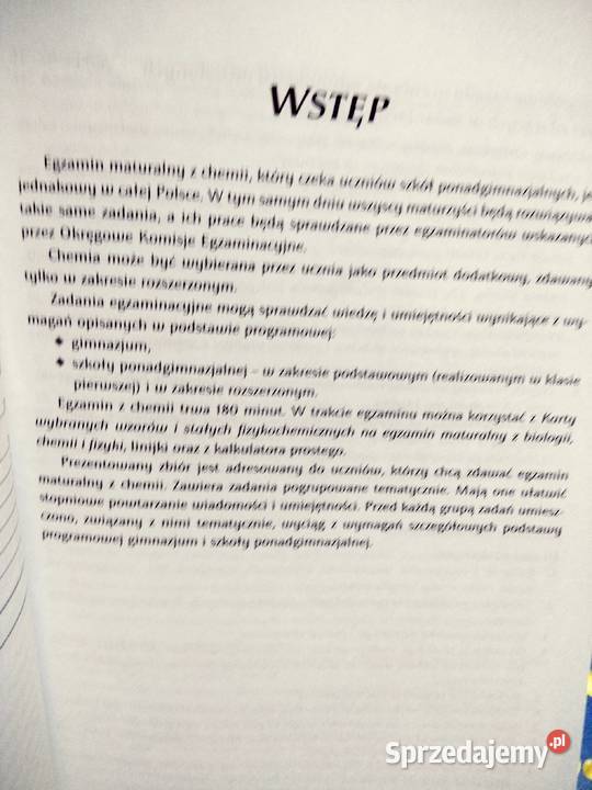 Chemia omega matura mazowieckie Warszawa sprzedam