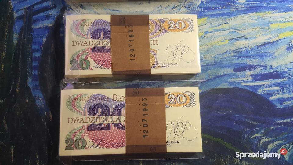 PACZKI 100 x 20 złotych 1982 UNC