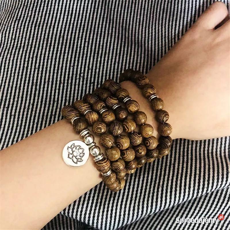 Mala koraliki OM kwiat Lotosu Budda drzewo Starachowice