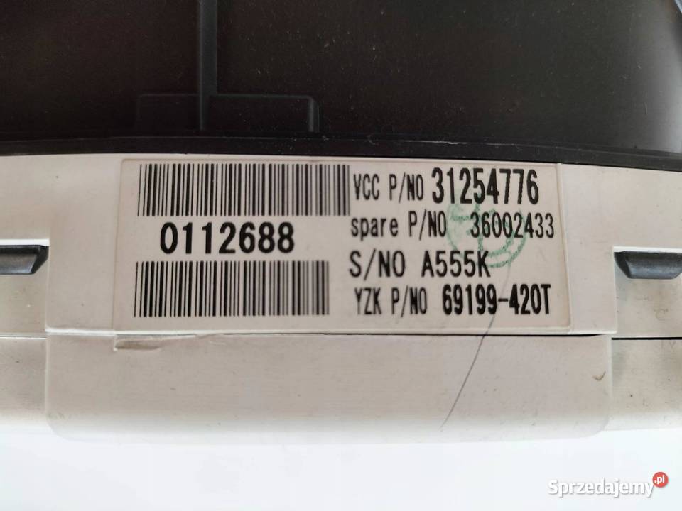 LICZNIK 31254776 20 D Volvo V50 I 20042012 Liczniki i zegary sprzedam