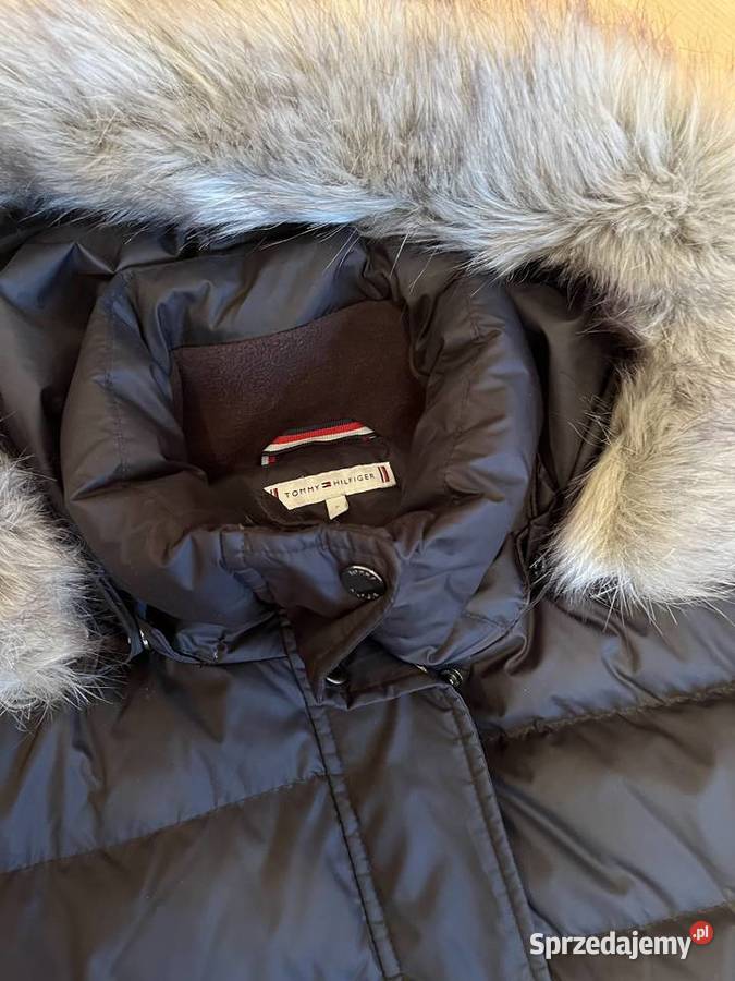 Kurtka płaszcz puchowa Tommy Hilfiger S ciemny Zimowa  Gdańsk sprzedam