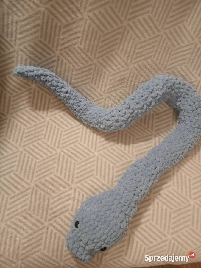 Pluszowy wąż na szydełku Maskotki Warszawa