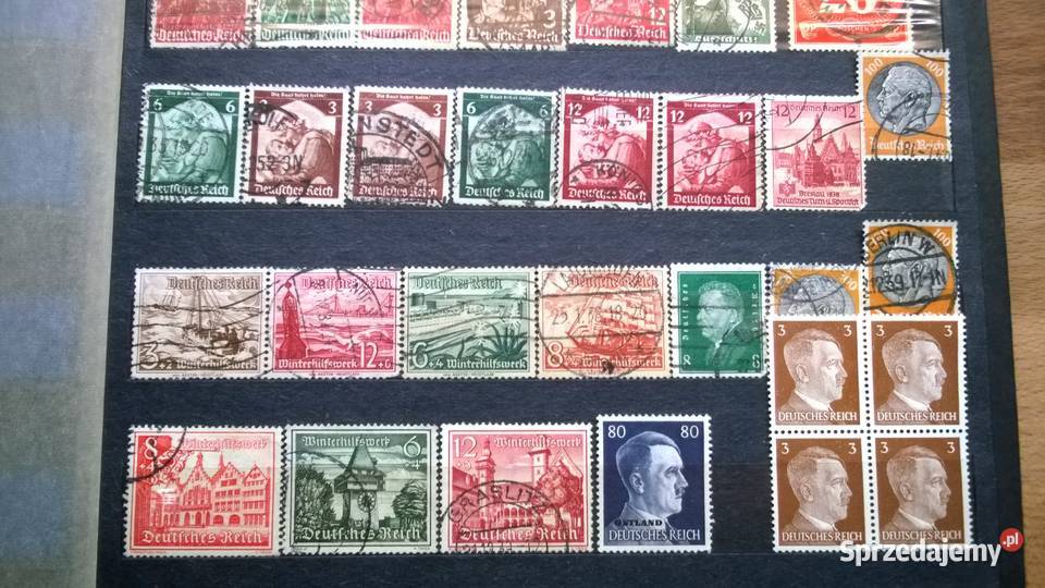 znaczki NIEMCY zestaw 93 stemplowane mazowieckie Warszawa