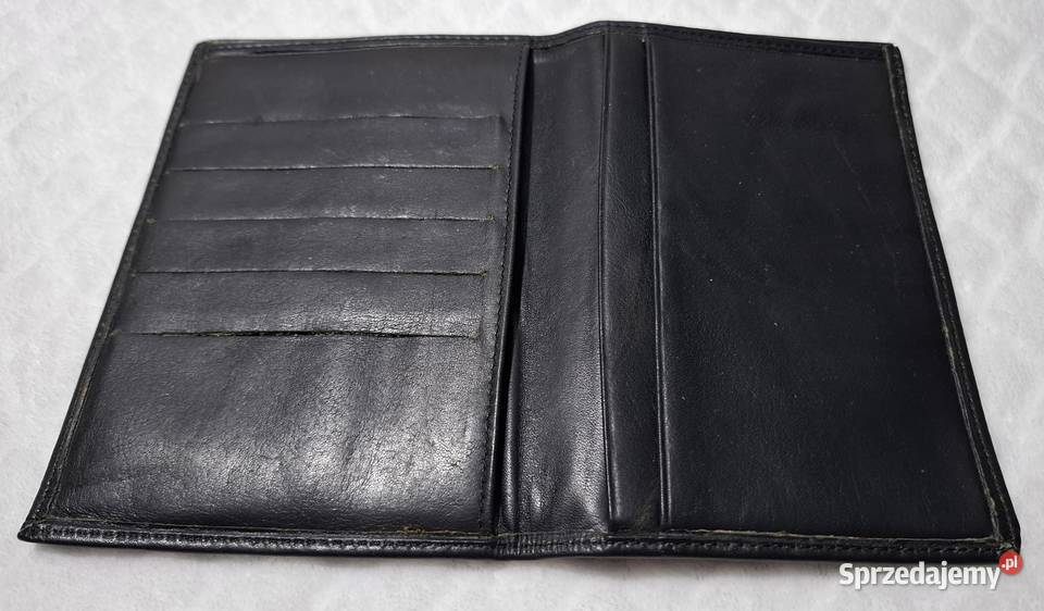 Portfel czarny wkładka na dokumenty 105x21 Czeladź