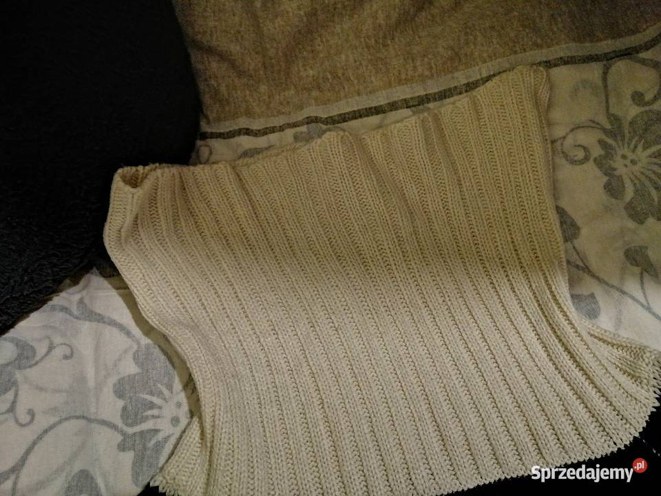VILA gruby dłuższy sweter tunika sukienka w Paski Leszno