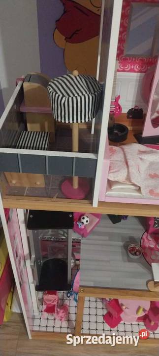 Drewniany domek lalek BARBIE z akcesoriami 150 Pułtusk