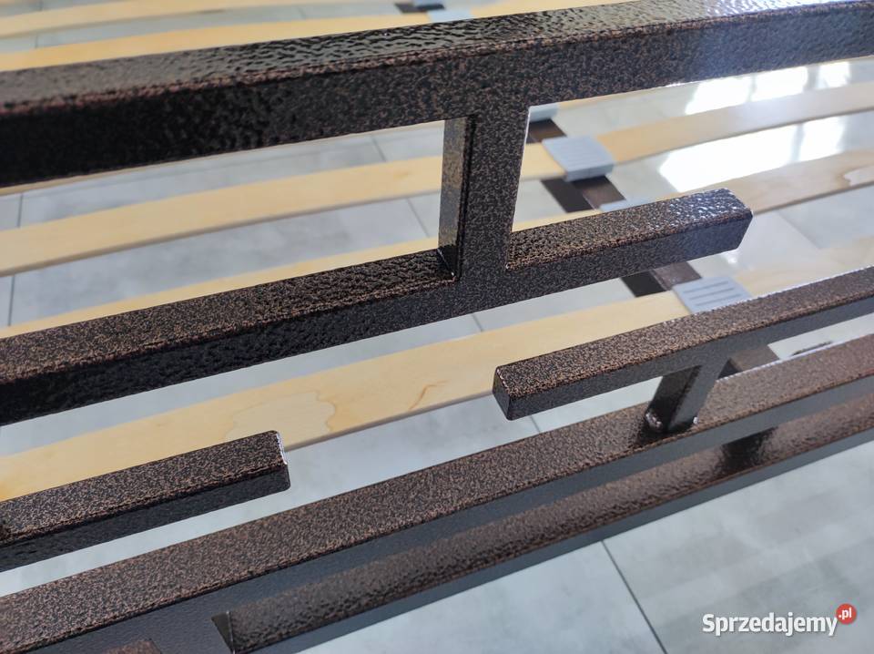 Łóżko metalowe nowoczesne loft 140cm Łóżka Łóżka i materace Łańcut