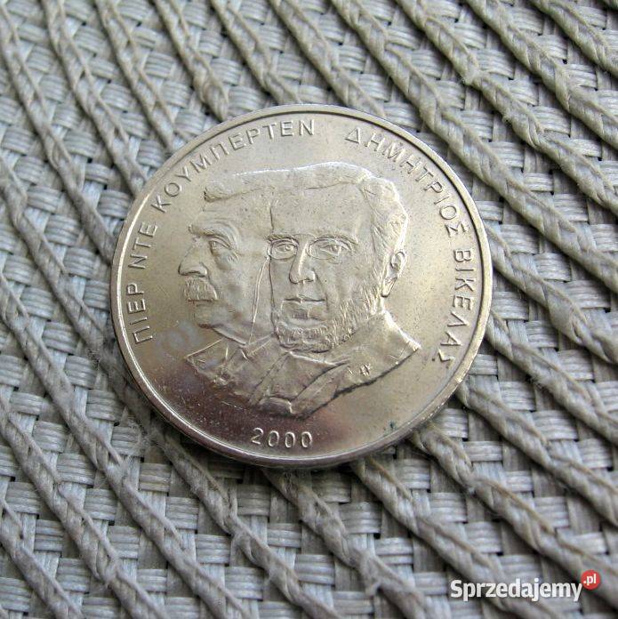 Grecja 500 Drachma 2000r Prezydent Vikelas i Kalisz