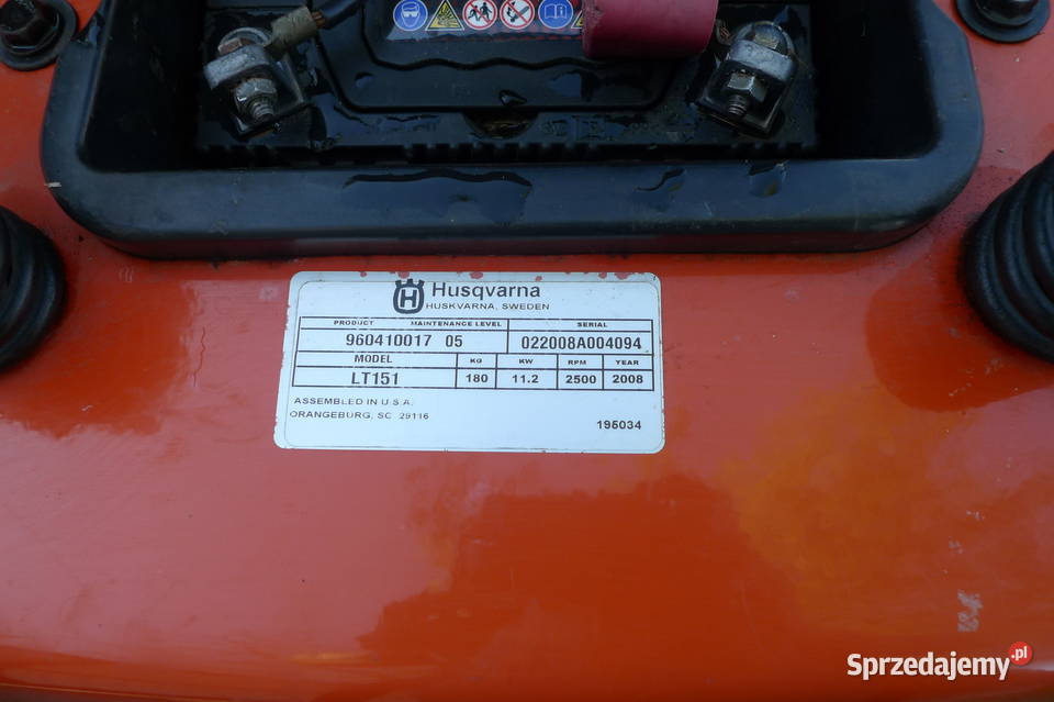LT151 Husqvarna Kohler kujawsko-pomorskie Sypniewo sprzedam