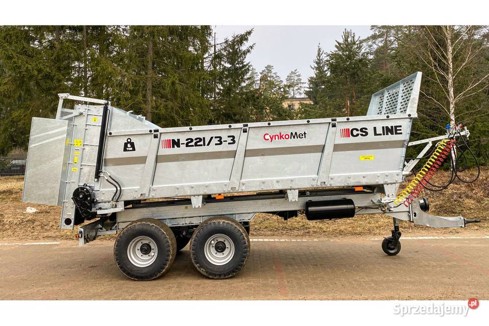 Rozrzutnik obornika tandem rozrzutniki Cynkomet Rogóźno