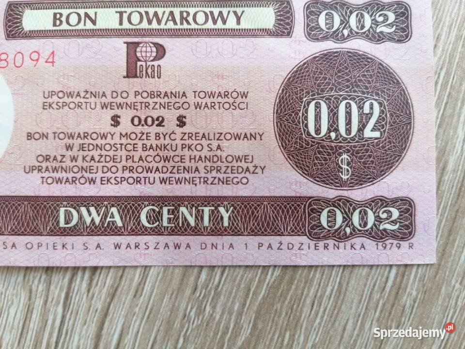 Bon Towarowy PRL 1979 sprzedam