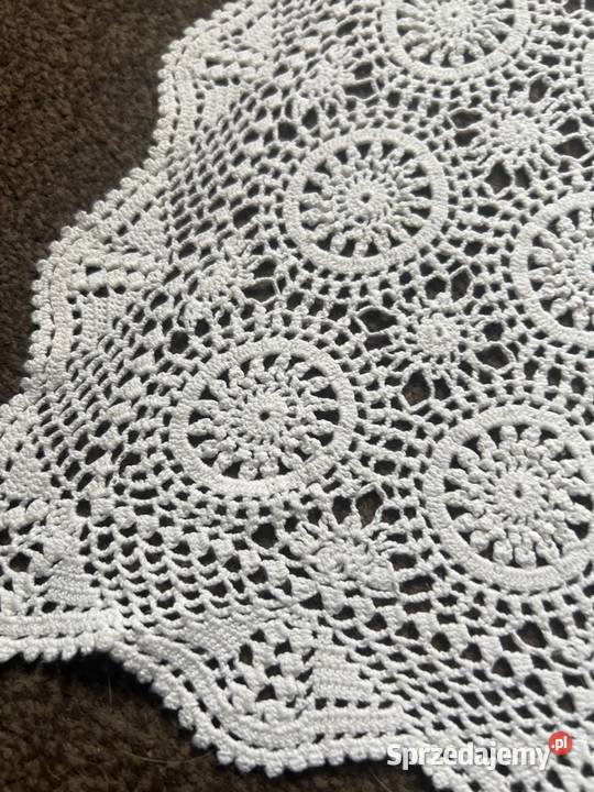 Bieżnik szydełkowy ręcznie robiony do prywatnych Zabrze sprzedam