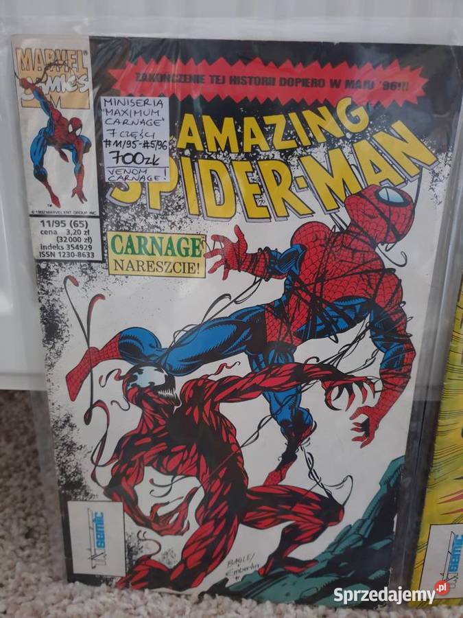 The Amazing SpiderMan Maximum Carnage 7 komiksów Gdynia