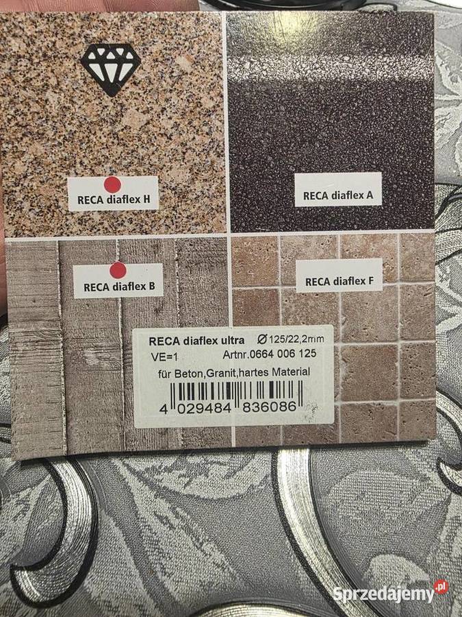 Nowa Tarcza Diamentowa RECA Diaflex Ultra 125 x świętokrzyskie Sandomierz sprzedam