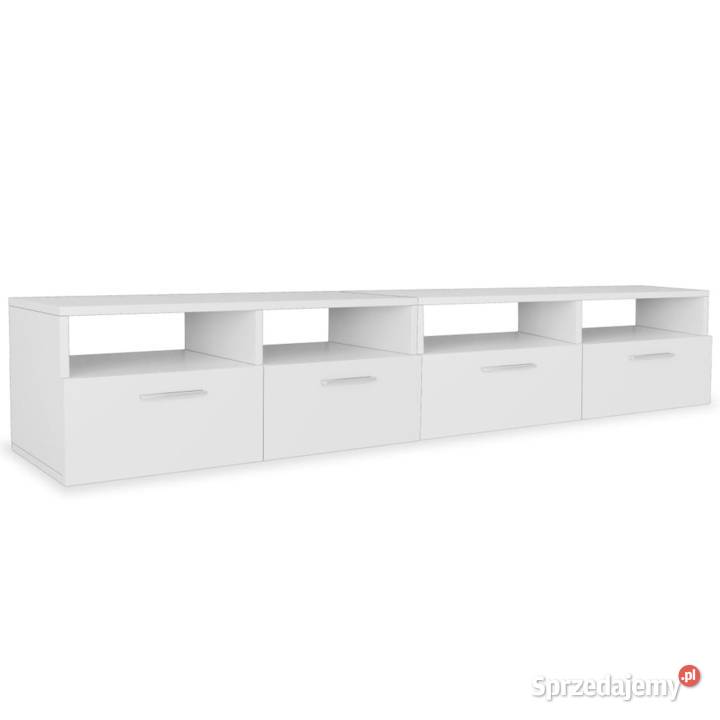 vidaXL Szafki TV 2 materiał drewnopochodny białe mazowieckie Warszawa