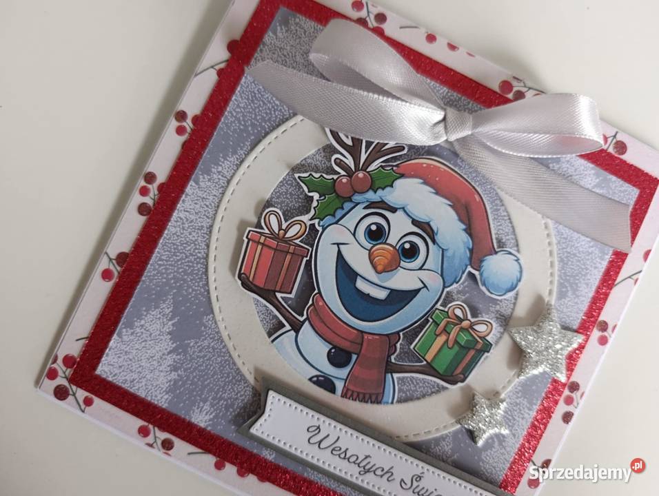 Kartka Świąteczna Boże narodzenie ręcznie Łódź