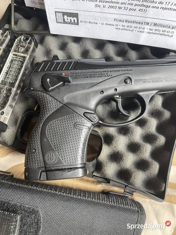 Wiatrówka pistolet Beretta A9000S 45 mm nabój Luboń